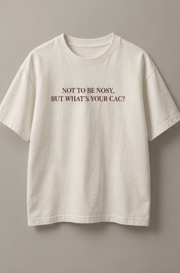 Not to Be Nosy, but What's Your CAC? Tee in Cream