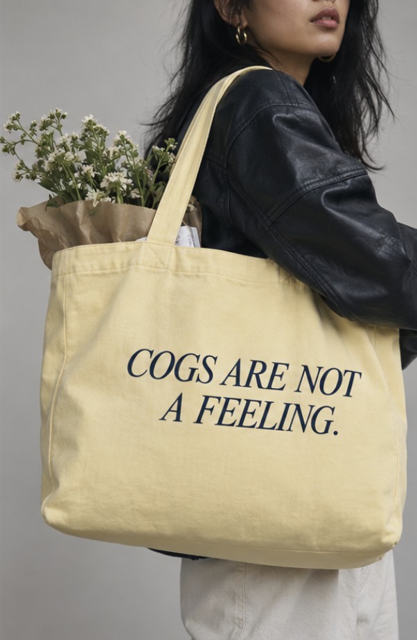COGS Are Not a Feeling Tote in Butter